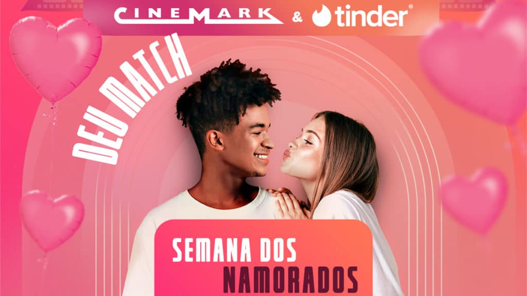 Cinemark ganha perfil no Tinder em ação para a Semana dos Namorados