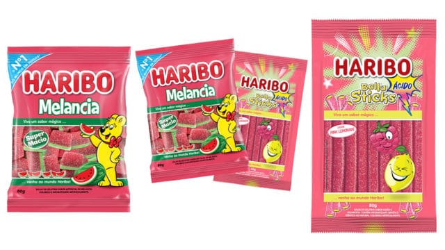 Haribo lança balas de Melancia e Pink Lemonade