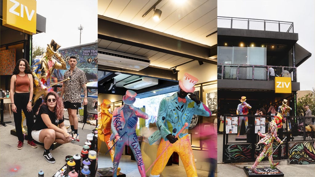 Johnnie Walker faz releitura disruptiva do Striding Man em São Paulo