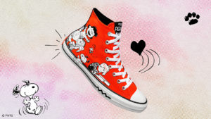 Converse traz Peanuts em nova linha com Snooby, Charlie Brown e sua turma