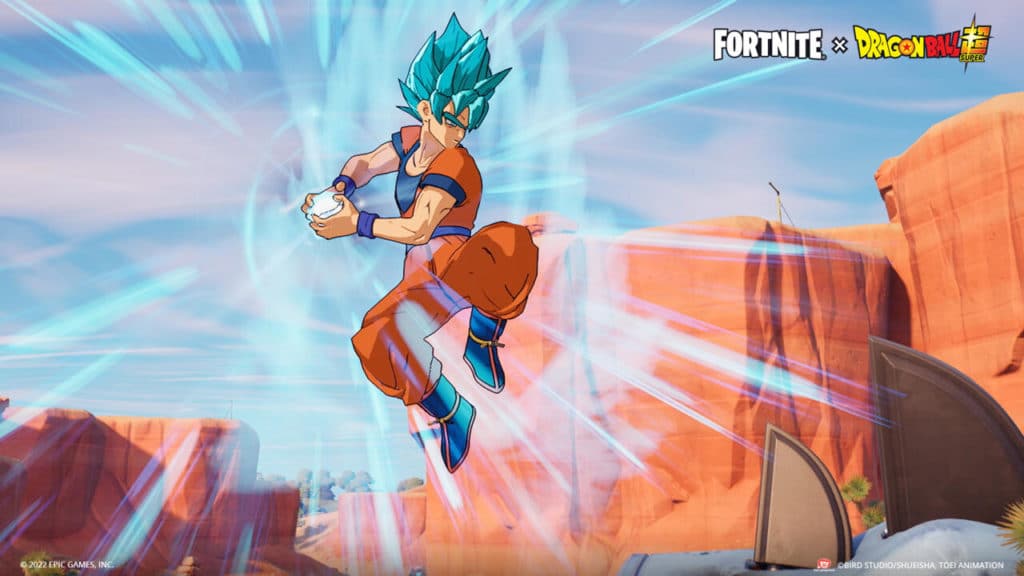 Goku aumenta o Poder em Fortnite + Dragon Ball, disponível hoje