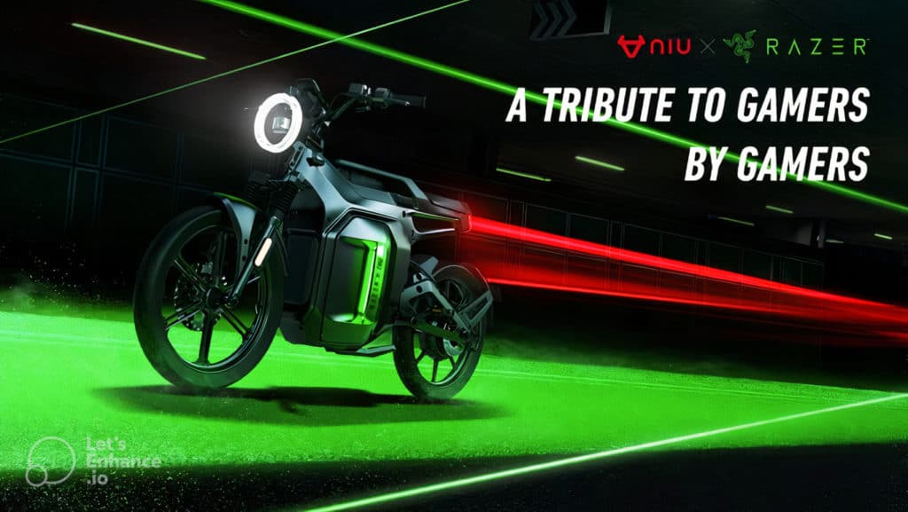 Razer lança moto elétrica gamer NIU x RAZER SQi