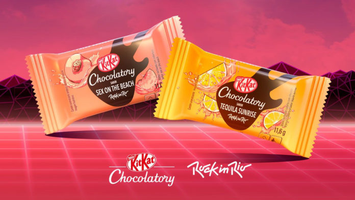 Kitkat lança novos sabores para o rock in rio