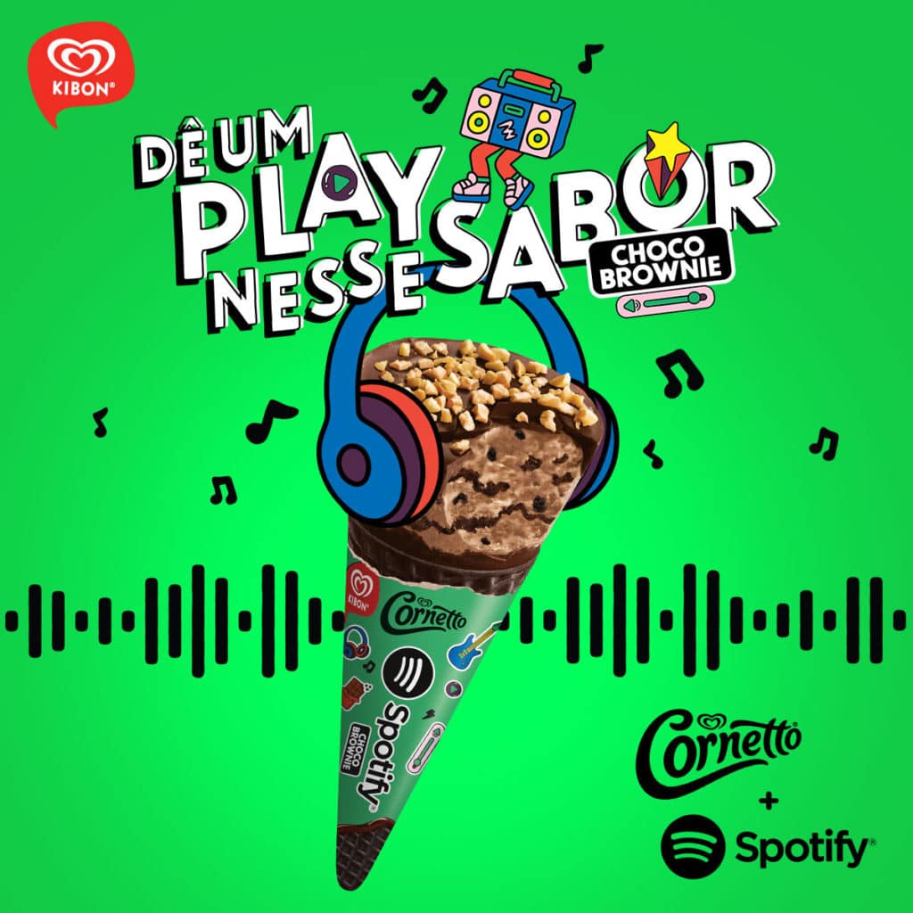 Cornetto e Spotify criam sorvete exclusivo - GKPB - Geek Publicitário