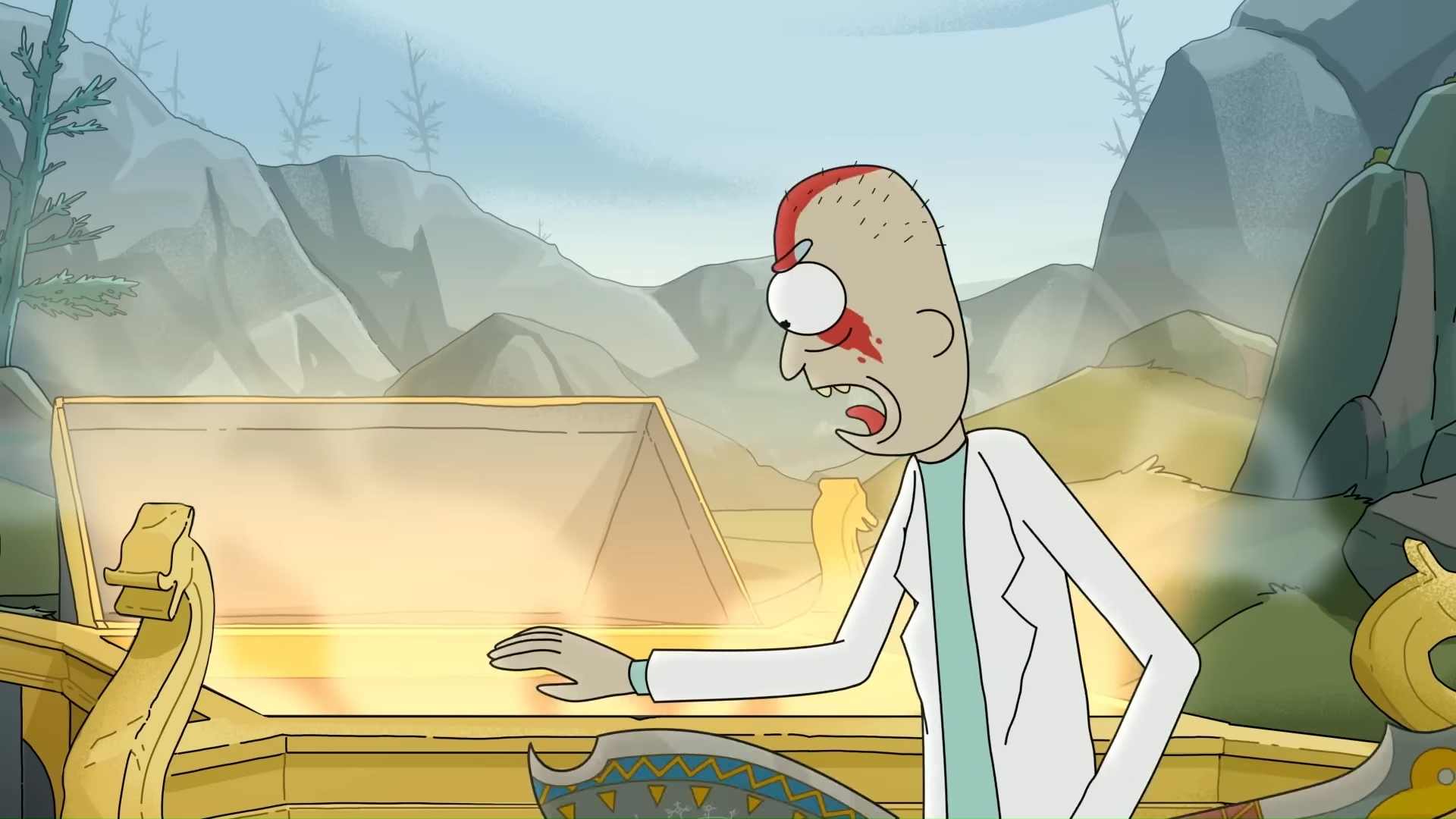 The Rick and Morty God of War Ragnarok video has been brought to