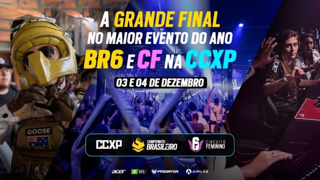 Final do Campeonato Brasileiro de Rainbow Six Siege será na CCXP22