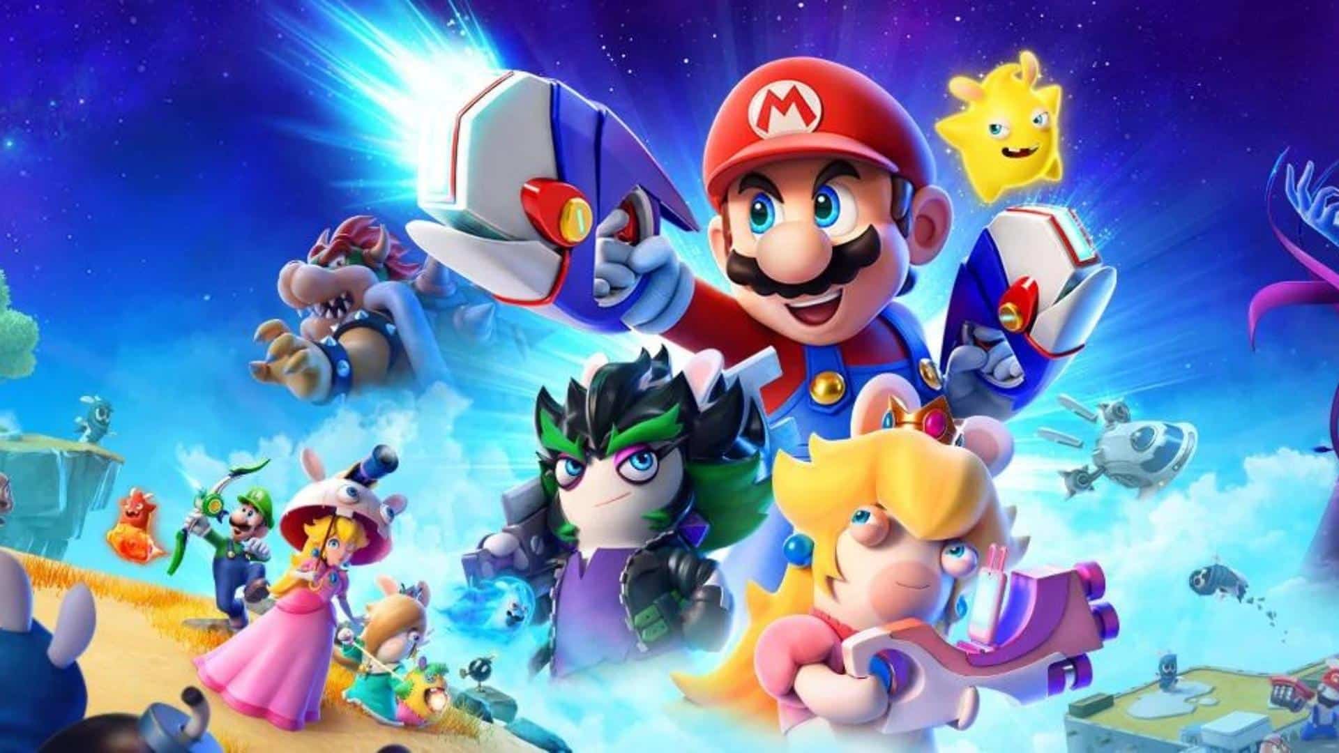 Nintendo Switch Com Jogo Mario Kart 8 + Jogo NSW Mario Rabbids Sparks Of  Hope - Faz a Boa!