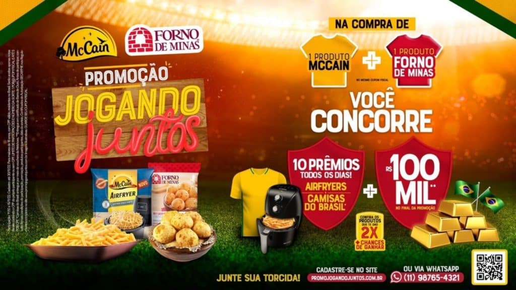 McCain Forno de Minas Promoção Jogando Juntos