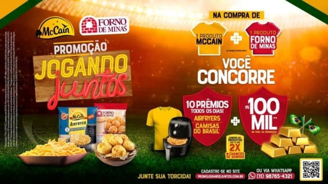 McCain Forno de Minas Promoção Jogando Juntos