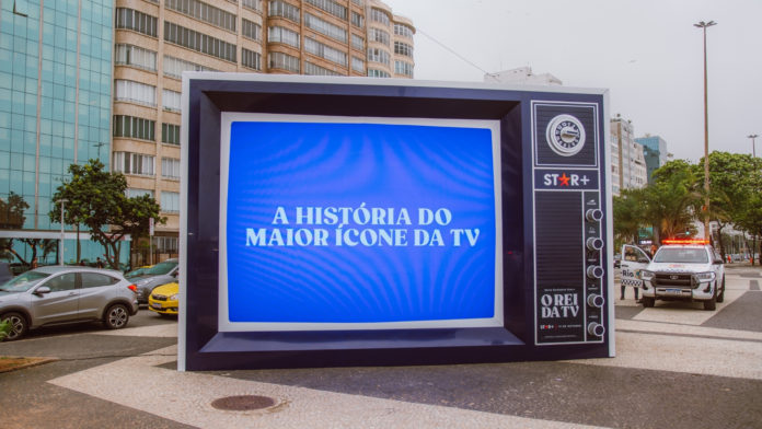 STAR+ instala televisão gigante no Rio de Janeiro para divulgar “O Rei da TV”