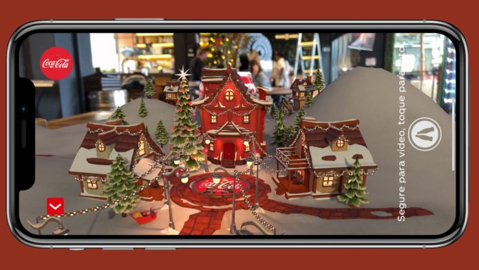 App de Natal da Coca-Cola leva usuário para a ceia do Papai Noel e mostra caminhos da Caravana