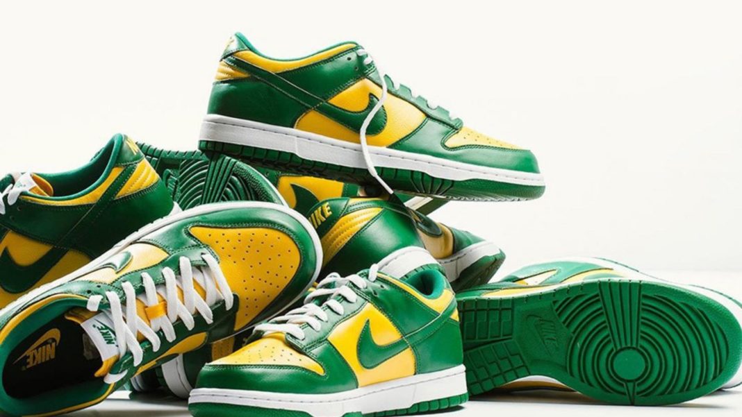 O Nike Dunk Low “Reverse Brazil” está programado para chegar no ano novo em 2 de janeiro de 2023