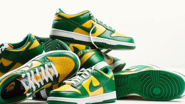 O Nike Dunk Low “Reverse Brazil” está programado para chegar no ano novo em 2 de janeiro de 2023