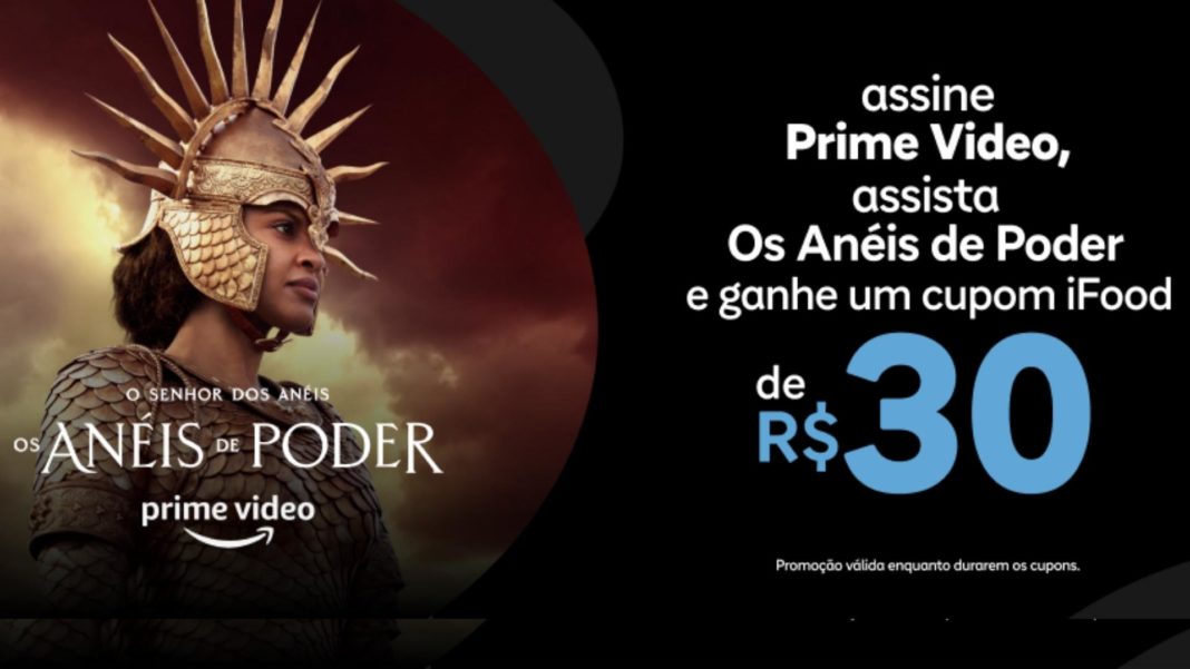 Prime Video e iFood divulgam cupom para fãs da série Os Anéis de Poder