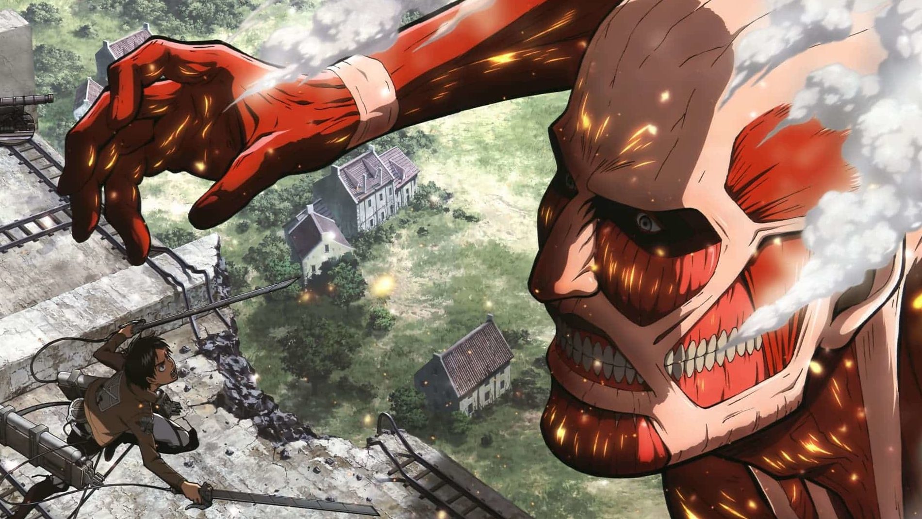 Nova arte de Attack on Titan celebra o final do anime