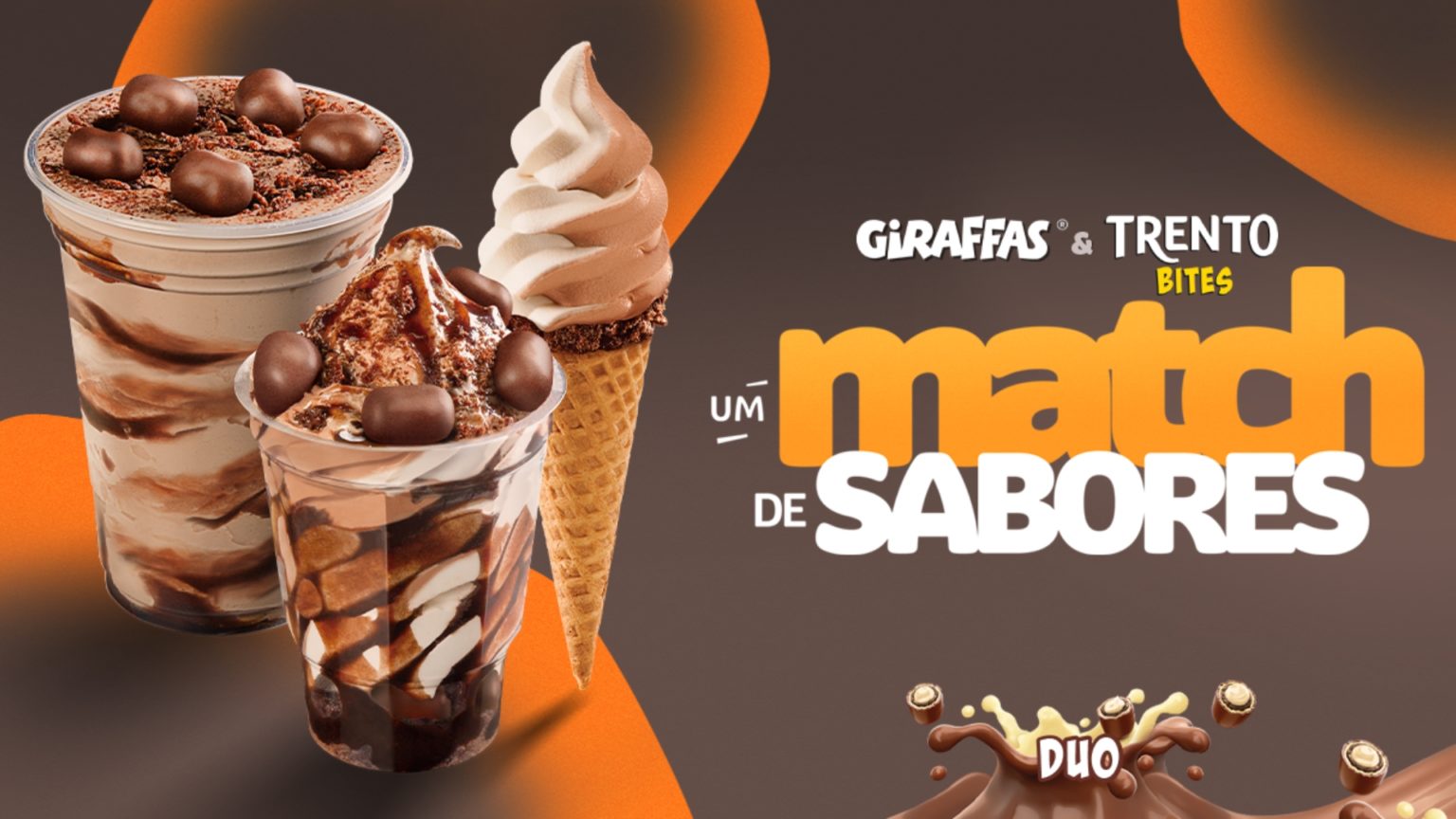 Giraffas lança sobremesas com Trento Bites Duo GKPB Geek Publicitário