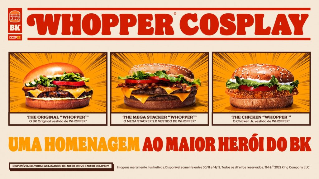 Burger King lança Whopper Cosplay em sua primeira CCXP