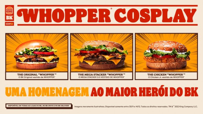 Burger King lança Whopper Cosplay em sua primeira CCXP
