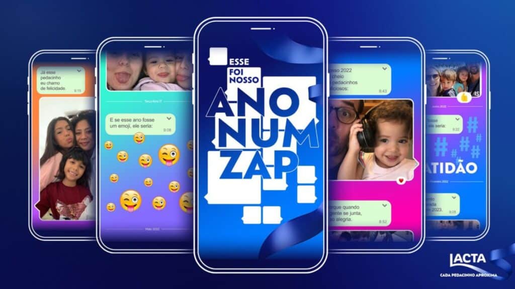 Lacta e Meta criam vídeo de Retrospectiva no WhatsApp