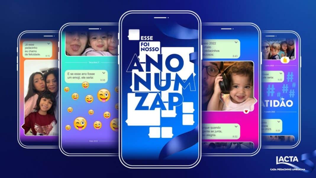 Lacta e Meta criam vídeo de Retrospectiva no WhatsApp