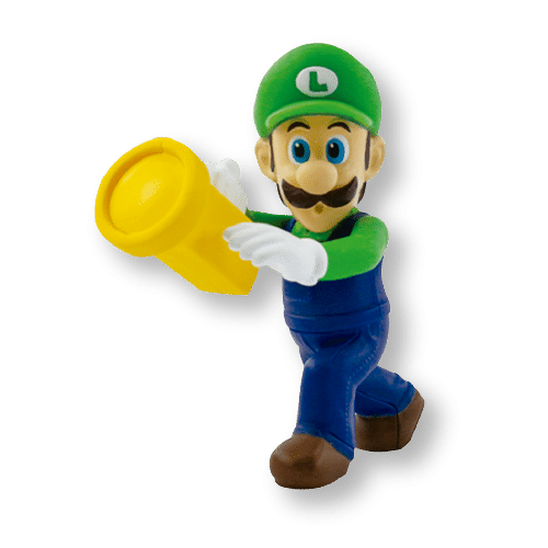 Super Mario Bros - O Filme é o tema do McLanche Feliz em dezembro - Brinquedo Luigi