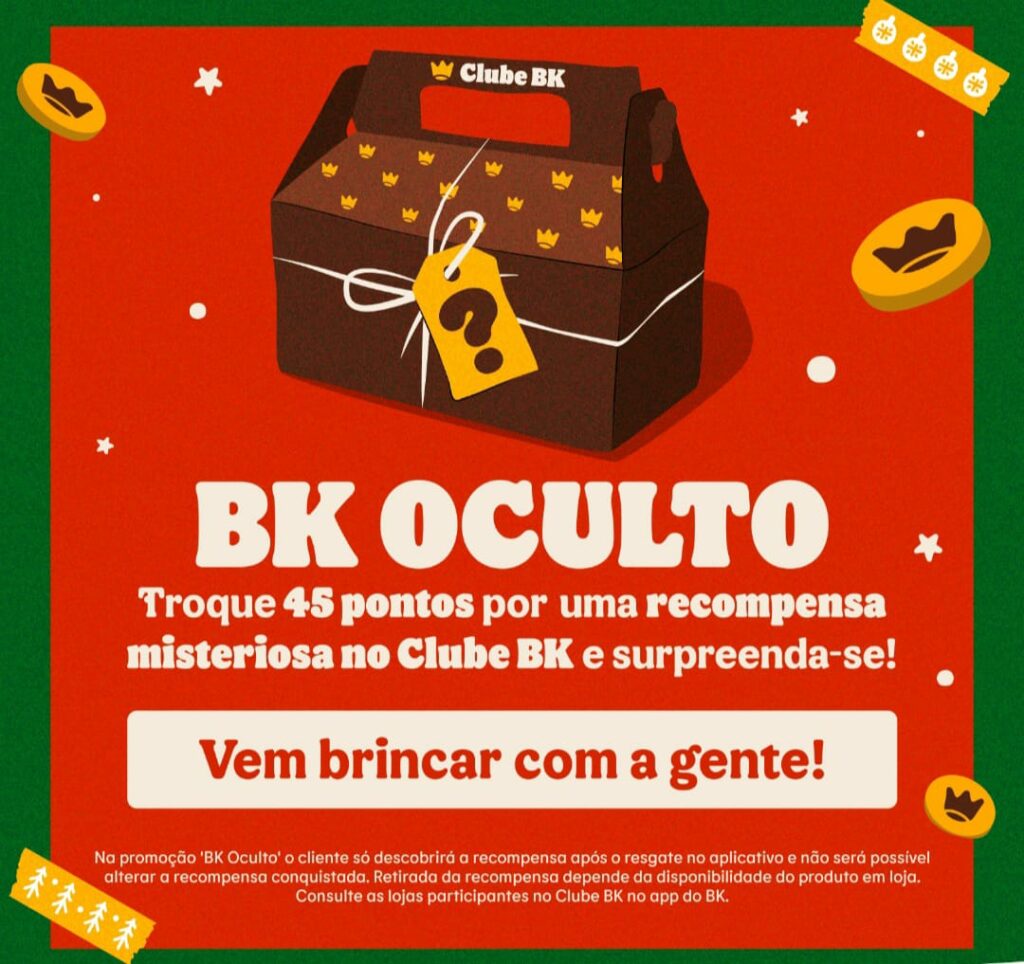 BK promove amigo oculto com Caixa Misteriosa - GKPB - Geek