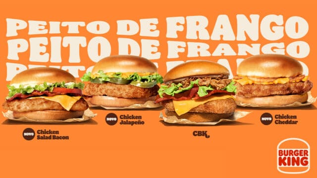 Burger King novos sanduíches de frango