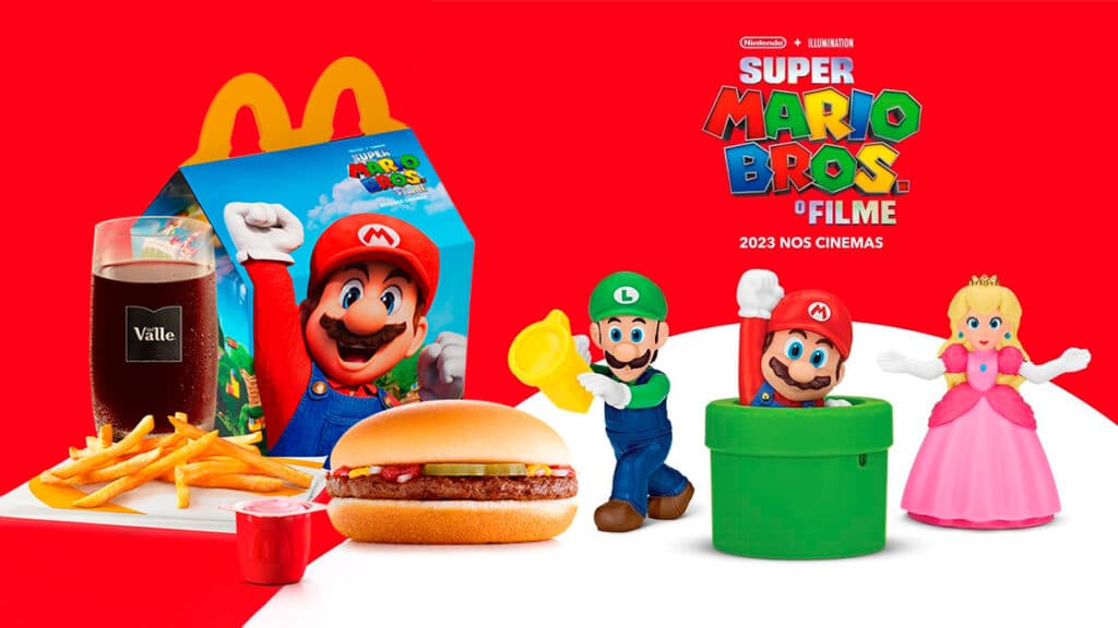 Super Mario Bros - O Filme é o tema do McLanche Feliz em dezembro