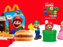 Super Mario Bros - O Filme é o tema do McLanche Feliz em dezembro