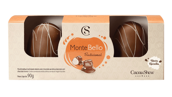 Cacau Show lança MonteBello com Sabores de Milk-Shake: Chocolate, Morango e Café