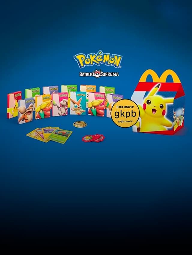 Coleção Cartas Pokemon Batalha Suprema McLanche Feliz Mc Donalds Janeiro  2023 Happy Meal 