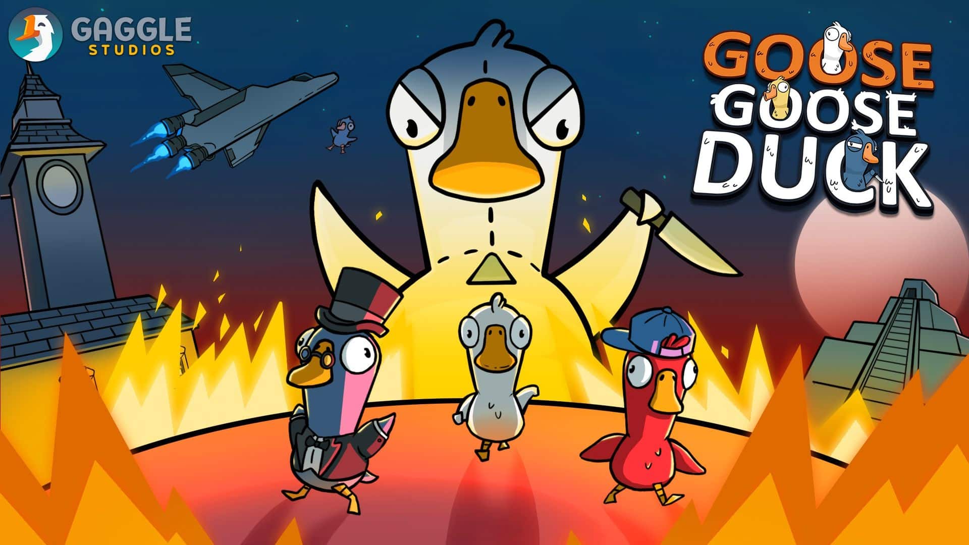 COMO SERIA SE GOOSE GOOSE DUCK FOSSE UM JOGO DE TIRO MULTIPLAYER