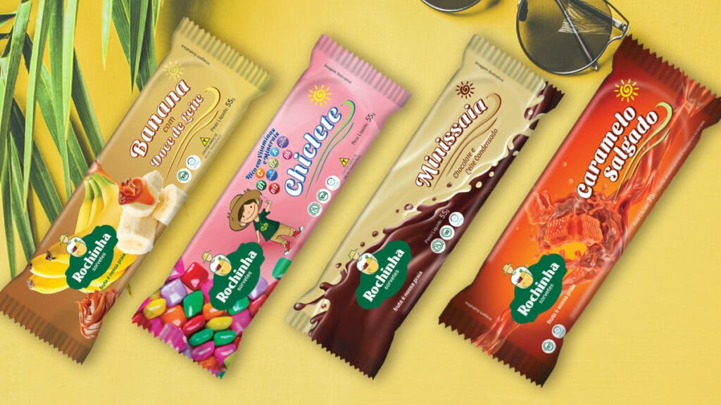 Rochinha inova em sabores para o verão 2023 Caramelo Salgado, Chiclete e Minissaia