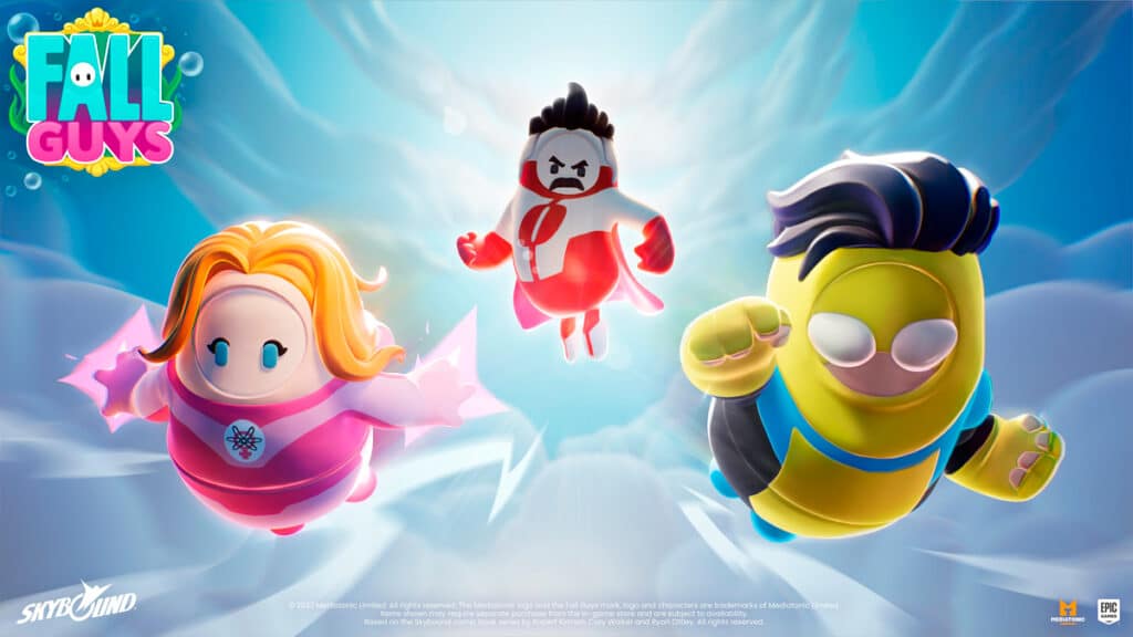 Invencível, Omni-Man e Eve Atômica chegam no Fall Guys