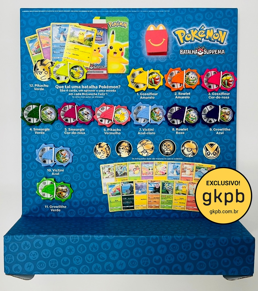 Coleção Completa Pokémon McDonald's 2020 - Brindes e Cards 