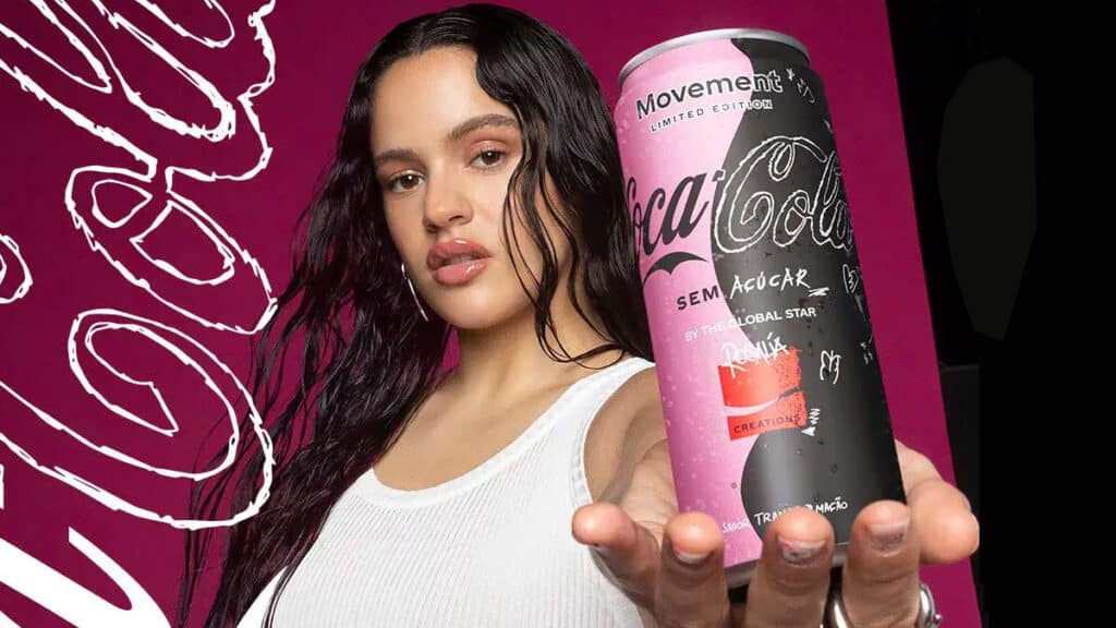 Coca-Cola lança novo sabor inédito em parceria com a cantora Rosalía
