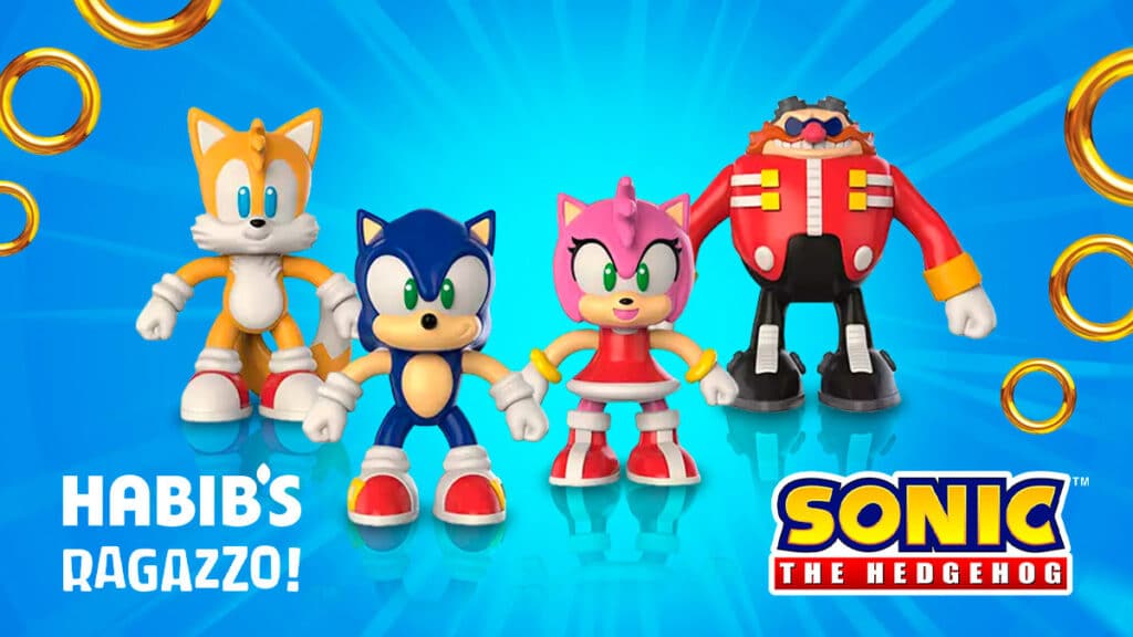 Habib’s e Ragazzo lançam brindes do Sonic