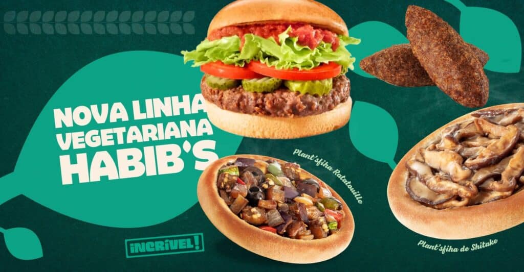Habib’s lança linha vegetariana Habib's linha vegetariana