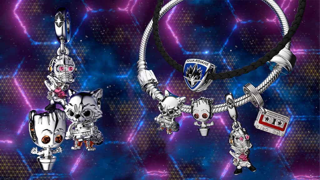 Pandora lança coleção de Guardiões da Galáxia em collab com Marvel