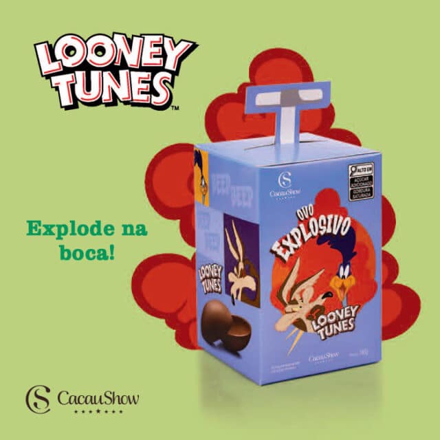Looney Tunes volta para os Ovos de Páscoa da Cacau Show GKPB Geek