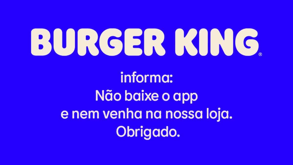 Problemas acontecem e conosco não foi - Burger King Brasil