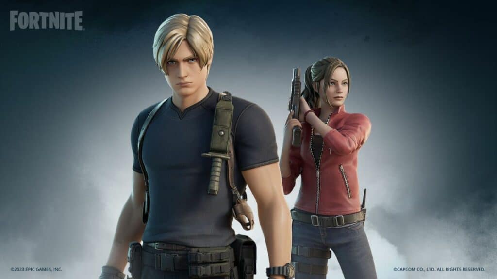 Fortnite x Resident Evil: Leon Kennedy e Claire Redfield chegaram!