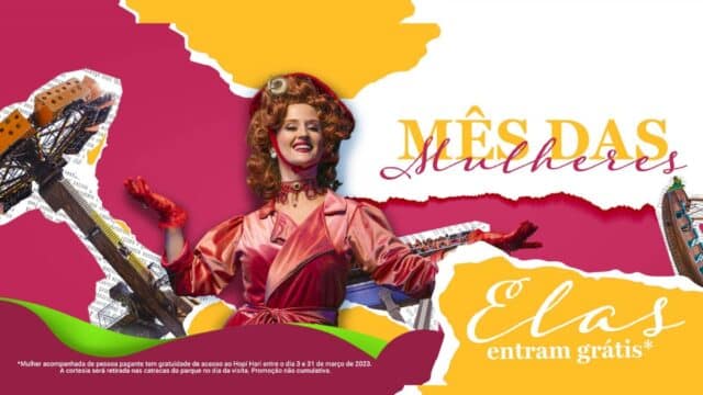 Hopi Hari celebra o Dia da Mulher com entrada gratuita para todas as mulheres durante o mês de março