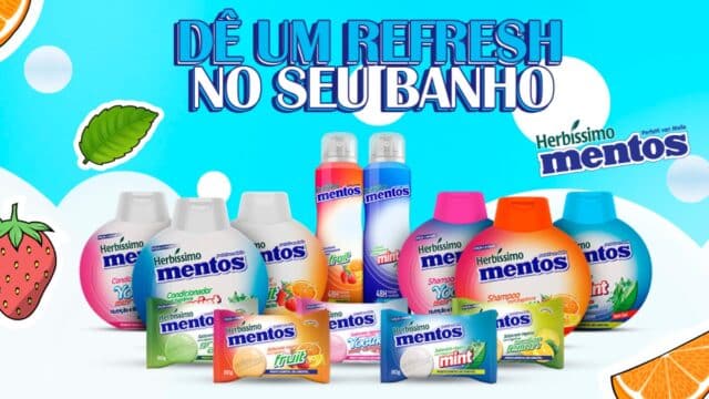 Mentos ganha linha exclusiva de cuidados pessoais