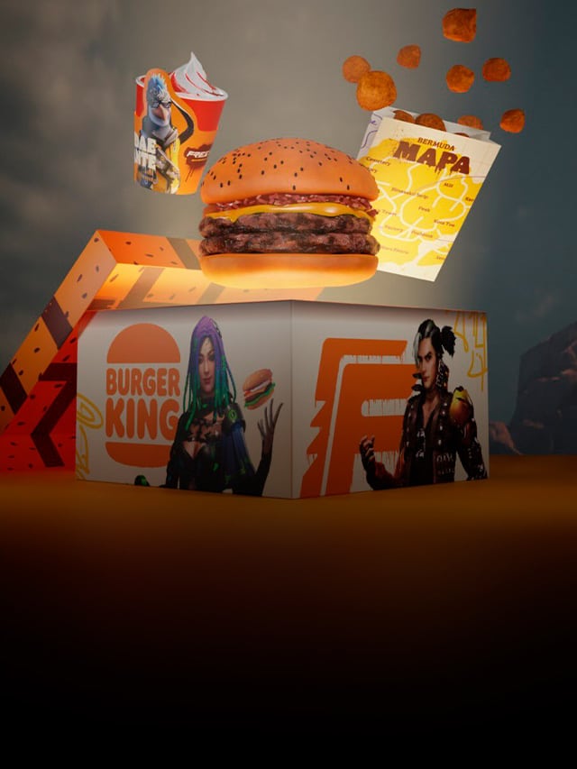 Burger King lança combo Free Fire e amplia presença no universo