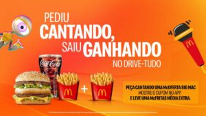 Pediu cantando, saiu ganhando McDonald's lança promoção que dá McFritas extra