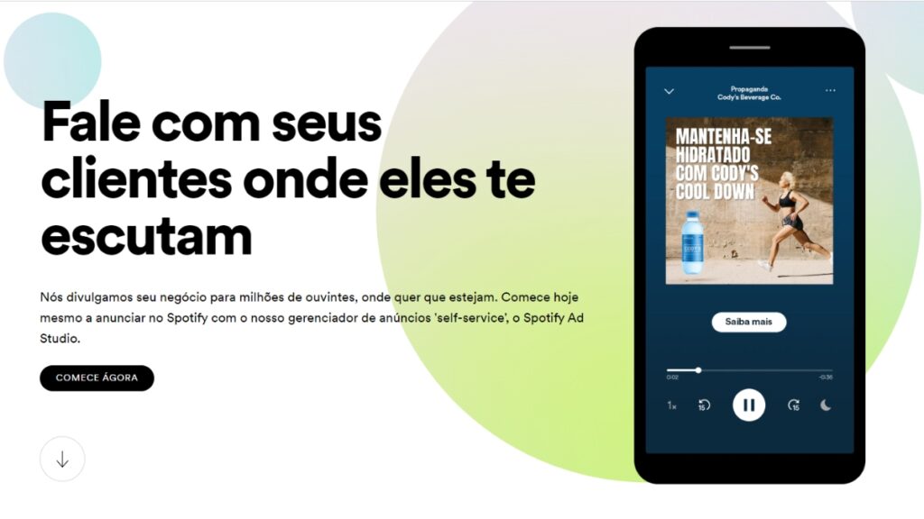 Spotify traz ao Brasil ferramenta de anúncio