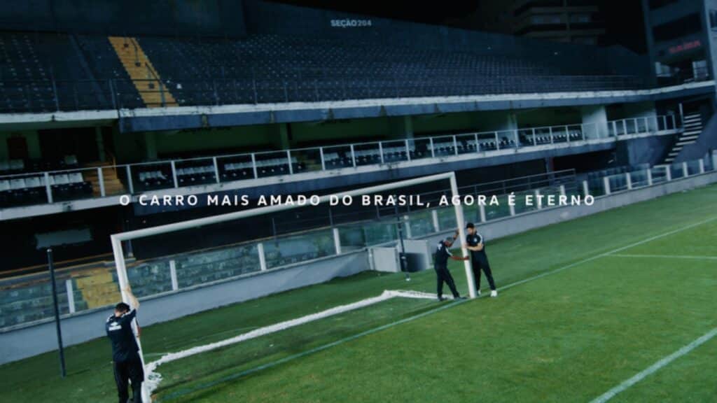 Gol da Volkswagen vira gol em adeus na Vila Belmiro