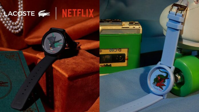 Lacoste e Netflix ampliam parceria com lançamento de relógios temáticos