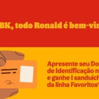 Burger King convoca Ronalds de todo o país para ganharem sanduíches da linha Favoritos 